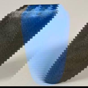 Newcomb College Geometric Art Pottery Vase: Properly signed Newcomb college vase. C1932. 1/2" hairline on side. 6 1/2" x 4". This item will ship from our Michigan location.