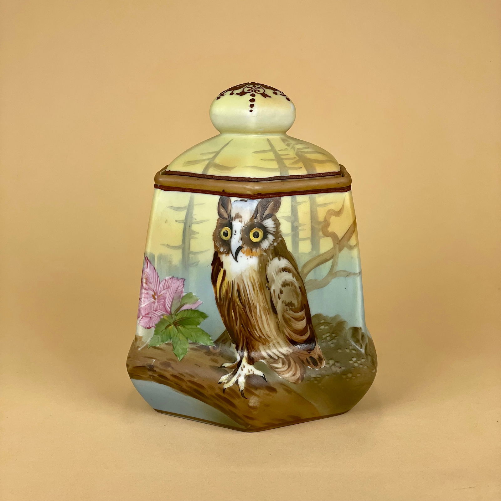 Nippon Hand-Painted Owl Humidor (1 of 6)