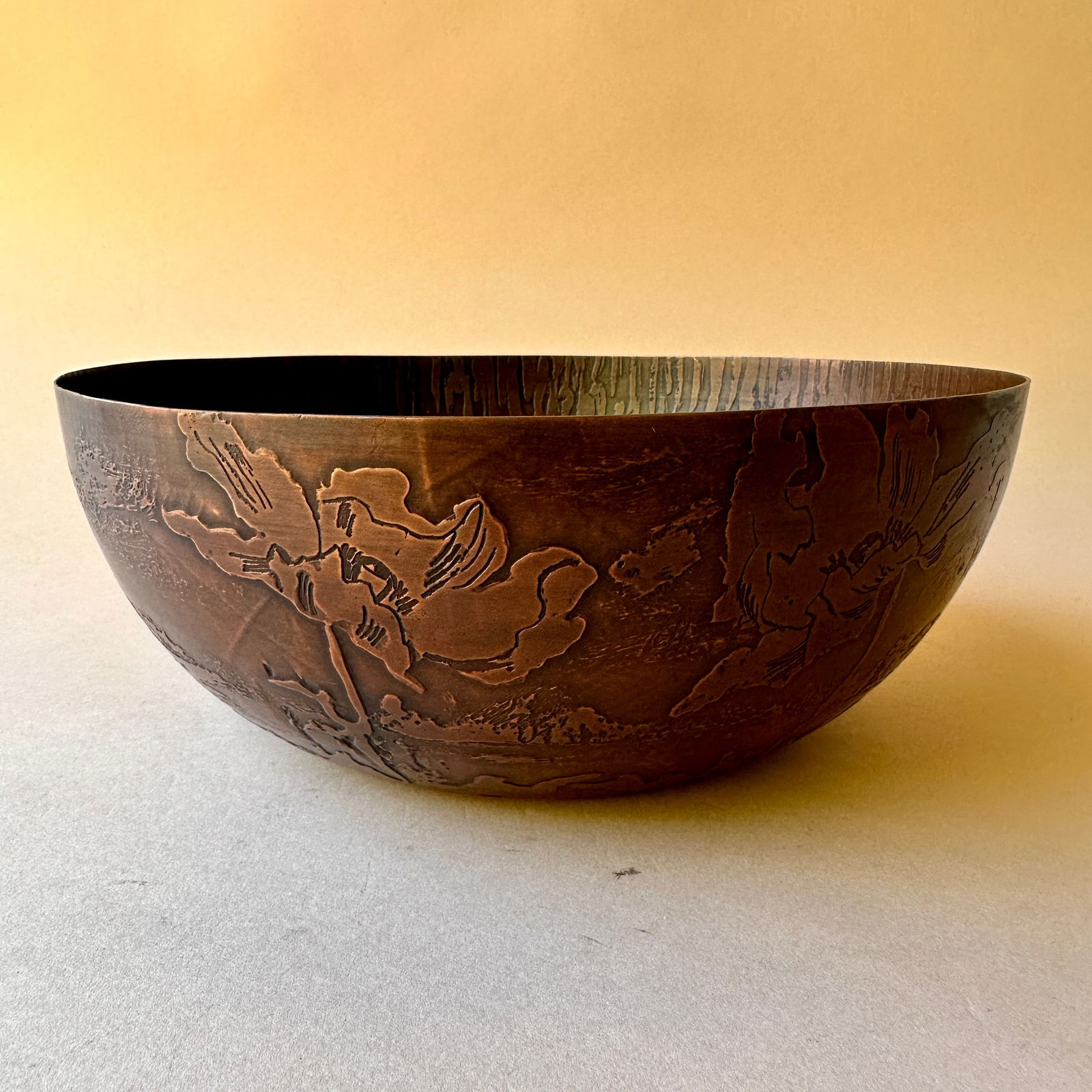 Leonide Lavaron Copper Arts & Crafts Bowl (1 of 10)