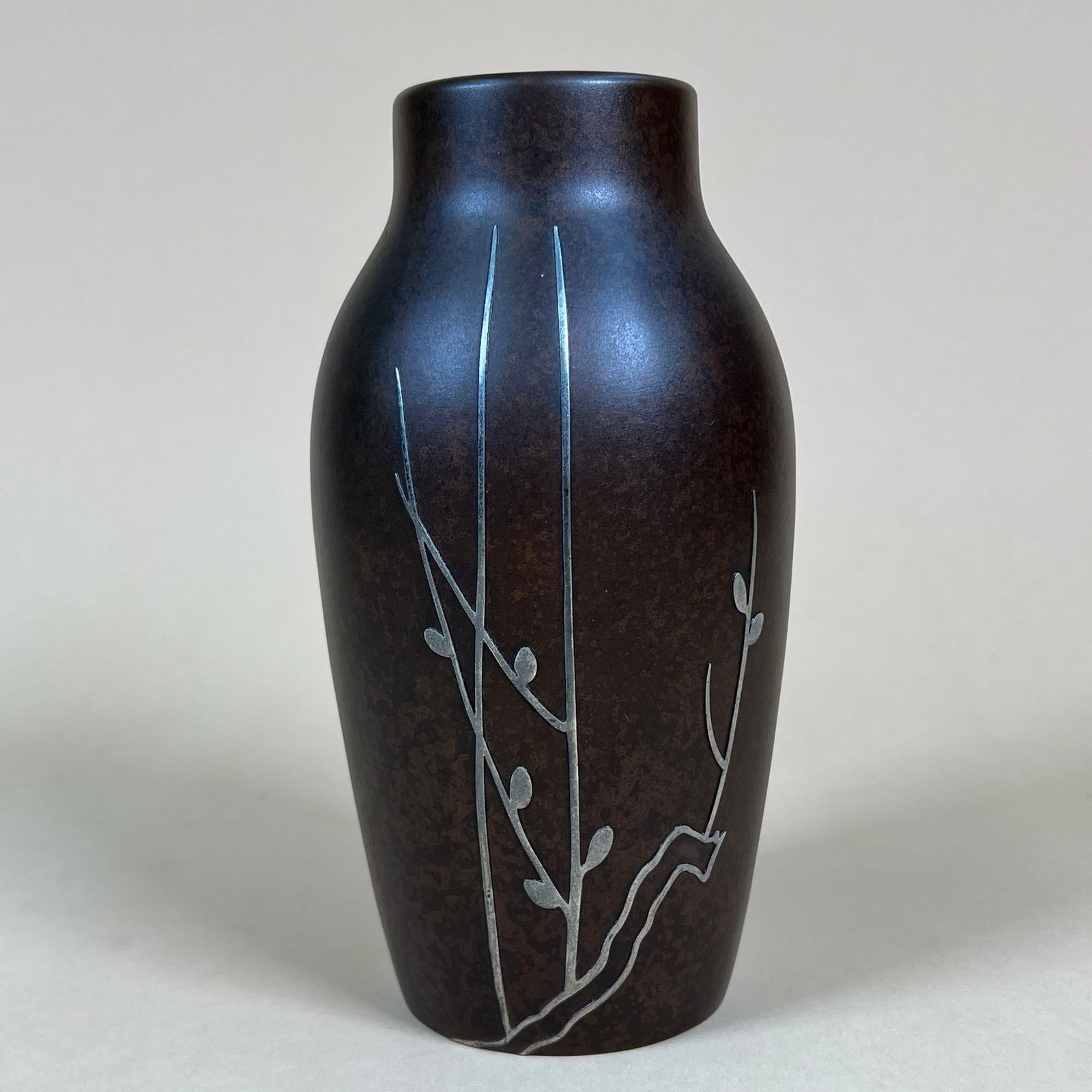 Heintz Sterling on Bronze Vase (1 of 5)