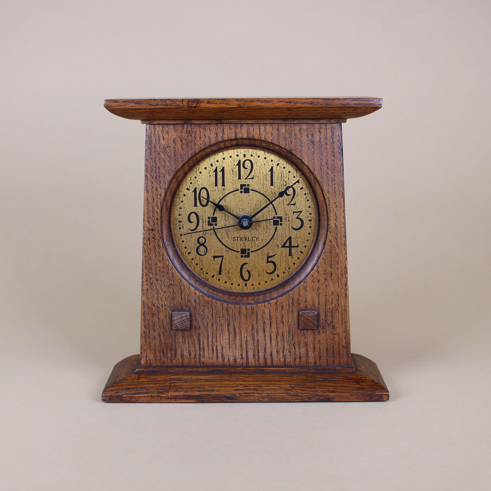 Stickley Audi Oak Arts & Crafts Mantle Clock (1 of 8)