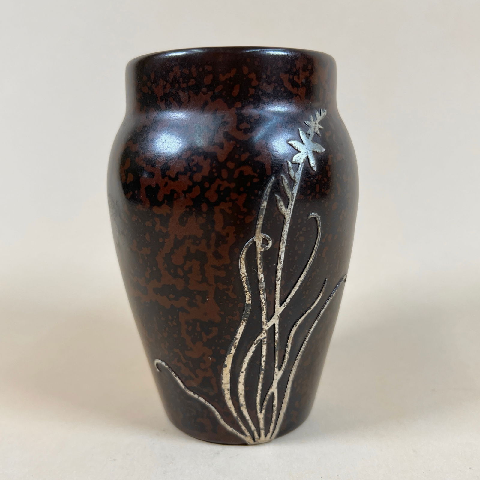 Heintz Sterling on Bronze Vase (1 of 3)