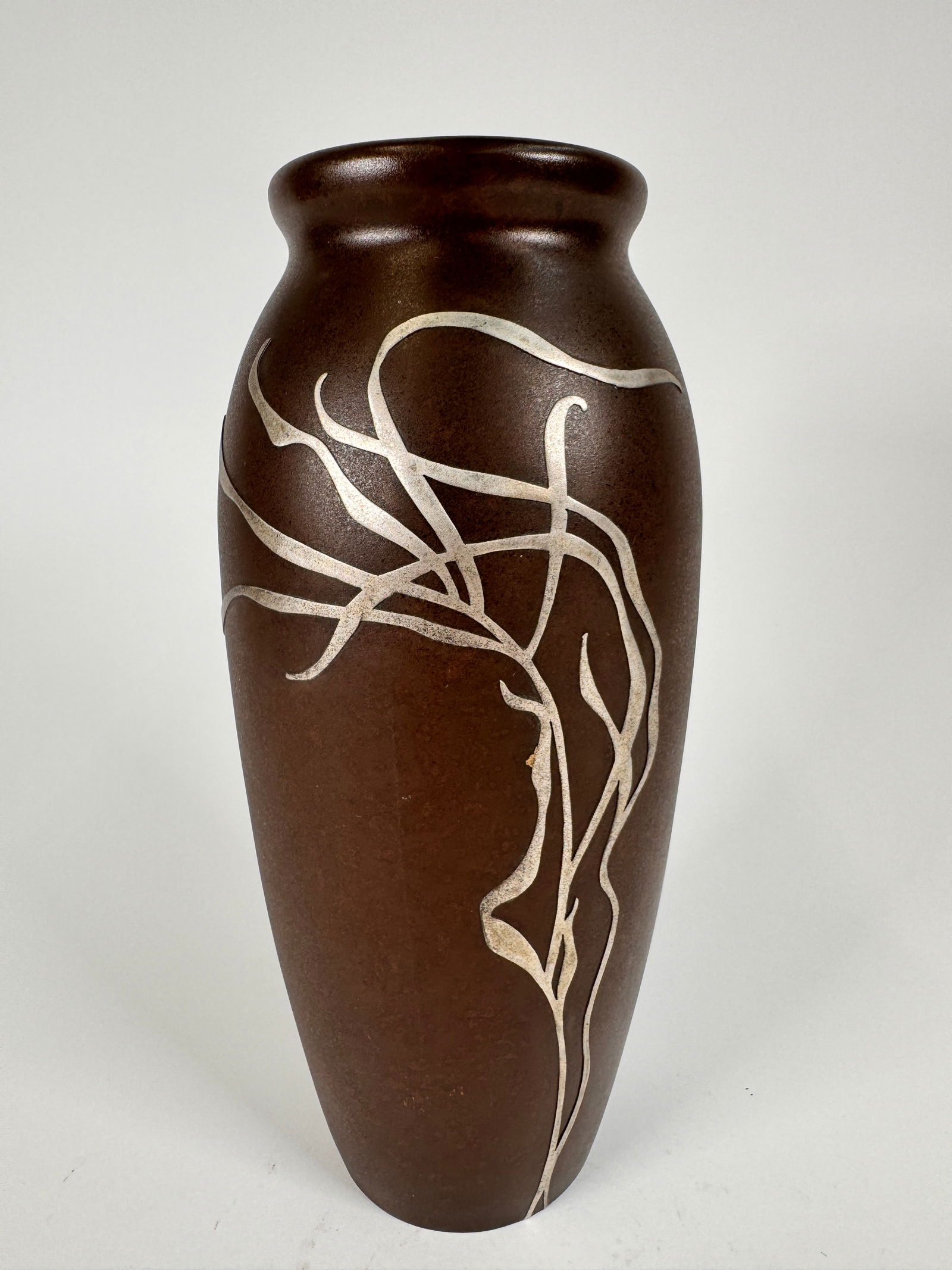 Heintz Art Sterling On Bronze Vase Large (1 of 4)