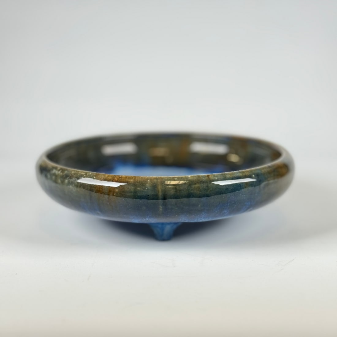 Fulper Pottery 3-Footed Low Bowl (1 of 6)