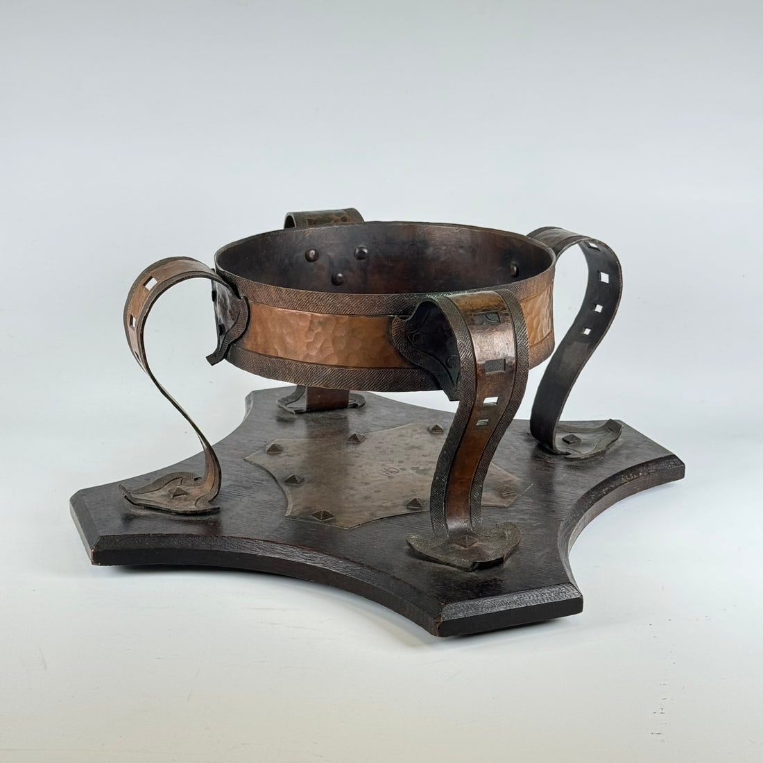 Onondaga Metal Shop Copper & Oak Stand (1 of 6)