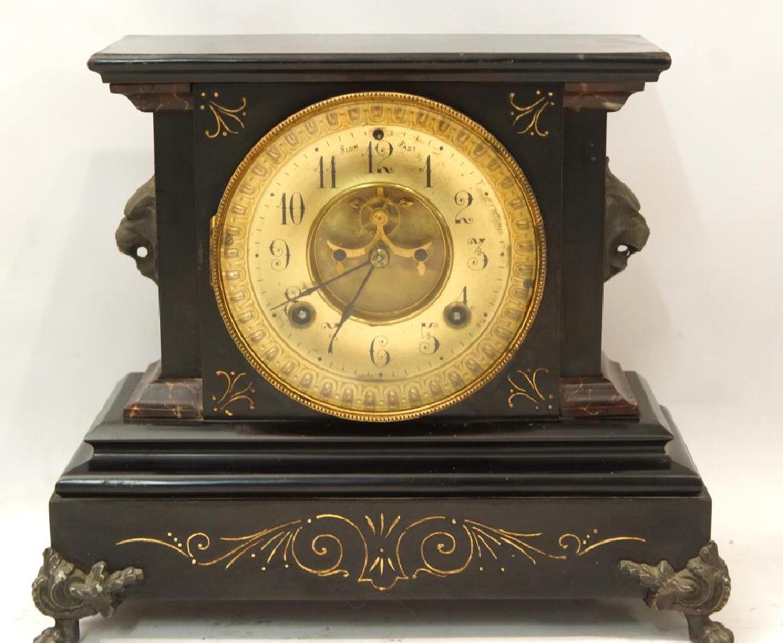 Ansonia Marble Mantle clock antique American