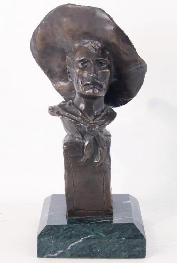 Remington Bronze "The Sergeant" bronze bust