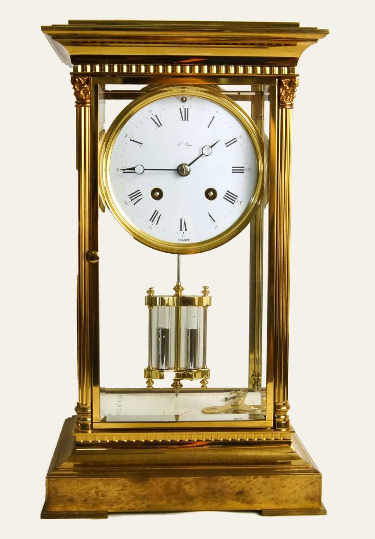 French Carriage clock w mercury pendulum