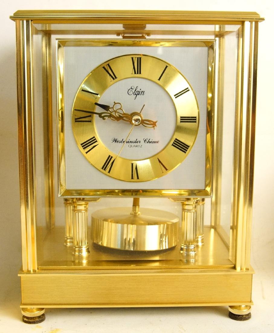Elgin Atmos style quartz clock w Westminster chime
