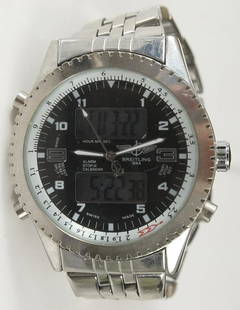 Breitling men's 1884 Chronospace watch - stainless: model 1884