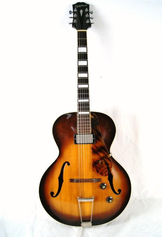 1937-1944 Epiphone Blackstone Guitar New York,: 1937-1944 Epiphone Blackstone Guitar New York, USA Actor John Crawford was given this guitar by Jazz legend and friend George Van Eps, and was maintained by his Luthier Arturo Valdez on Sunset Blvd. 1