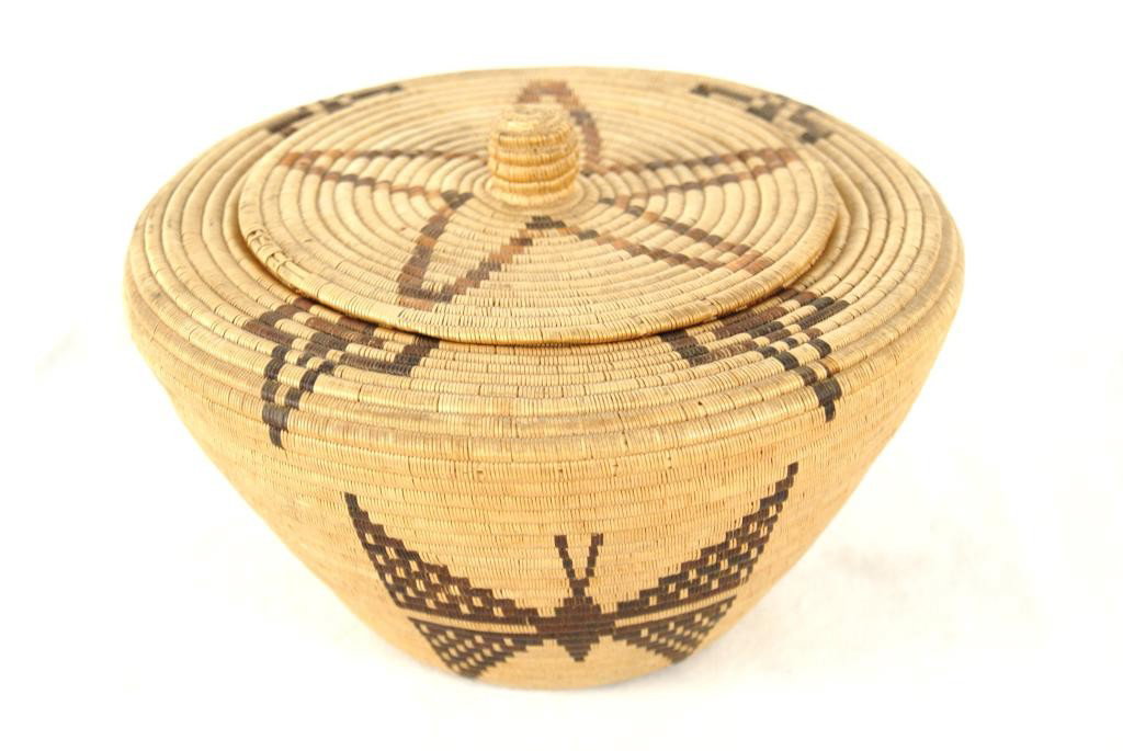 Mamie Gregory (1867-1947) Panamint lidded basket - 2