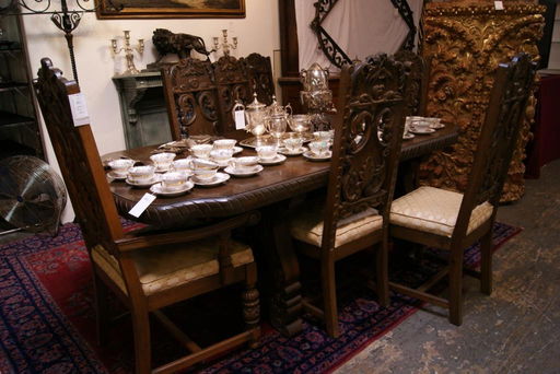 141 Spanish Style Dining Table 8 Chairs 141 Spanish Style Dining Table 8 Chairs