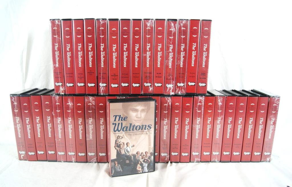 "The Waltons" 82 episodes on VHS: 41 total tapes, many unopened. From the estate of actor John Crawford - Thousand Oaks, Calif.