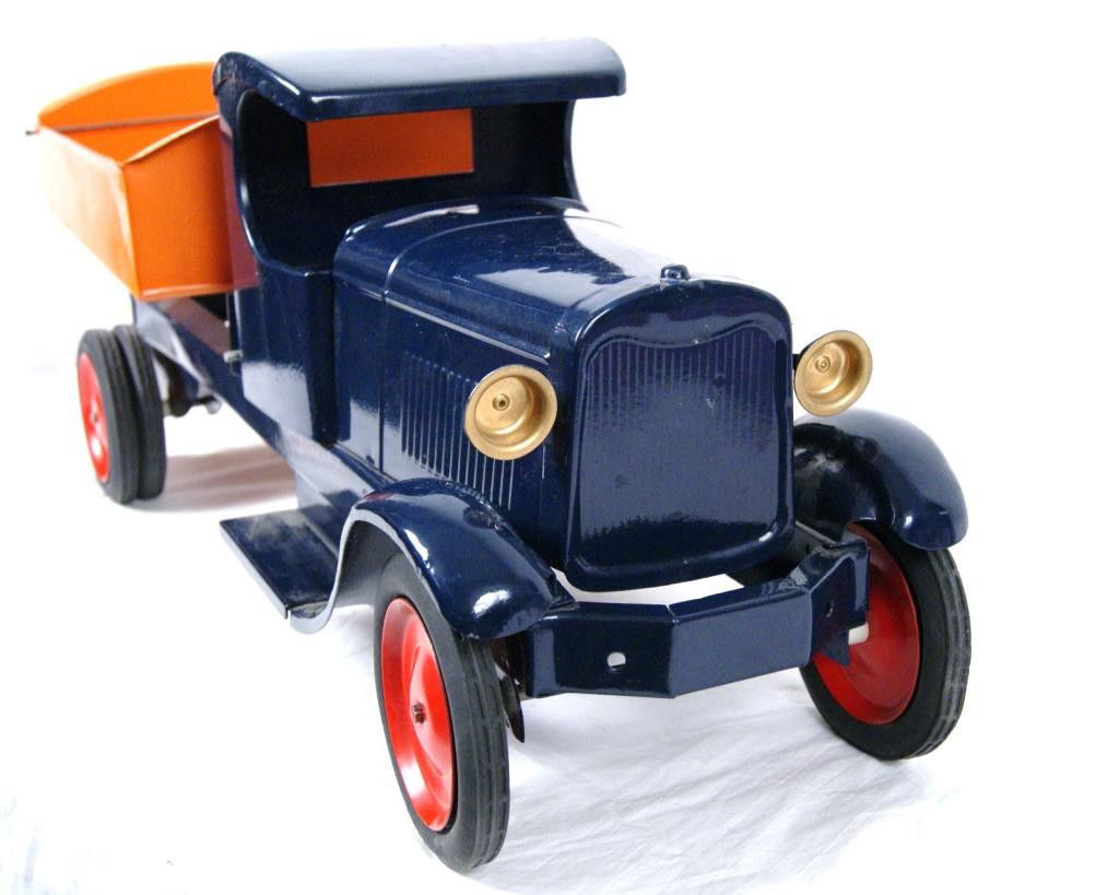 154 Rare Turner 1920's pressed steel toy dump truck Mar 11, 2012