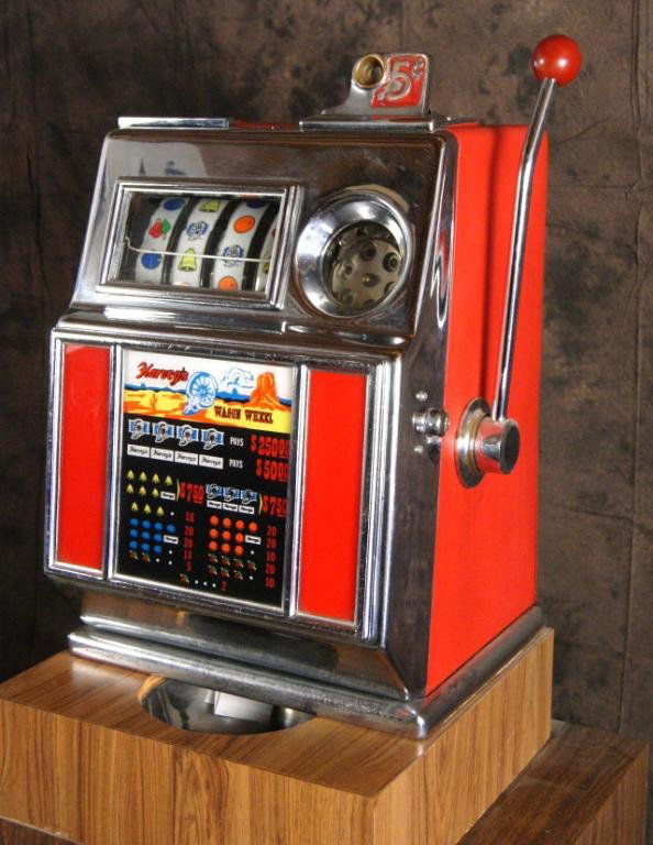 68 5c "Harvey's Wagon Wheel" slot machine Lot 68
