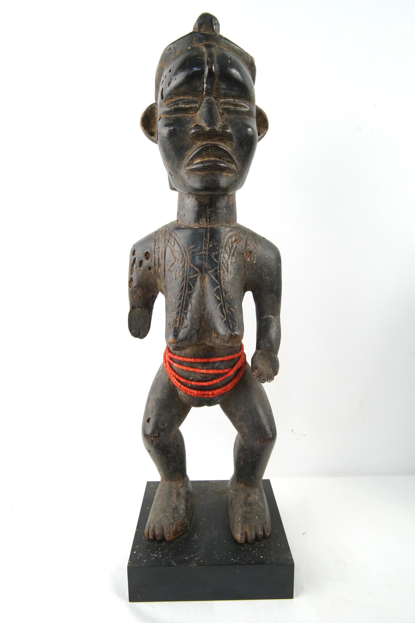 Antique Congo Carved Female Figure NO RESERVE (1 of 11)