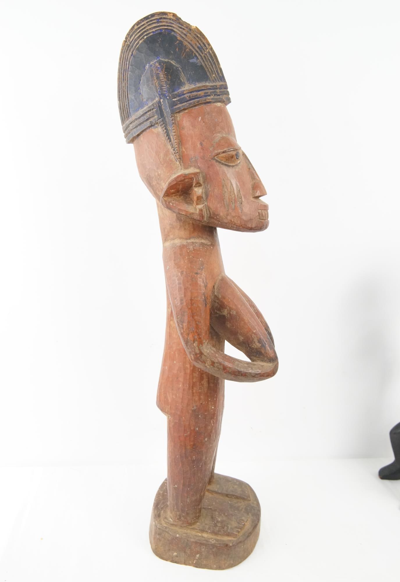 A Large Yoruba Polychrome Female figure (1 of 6)