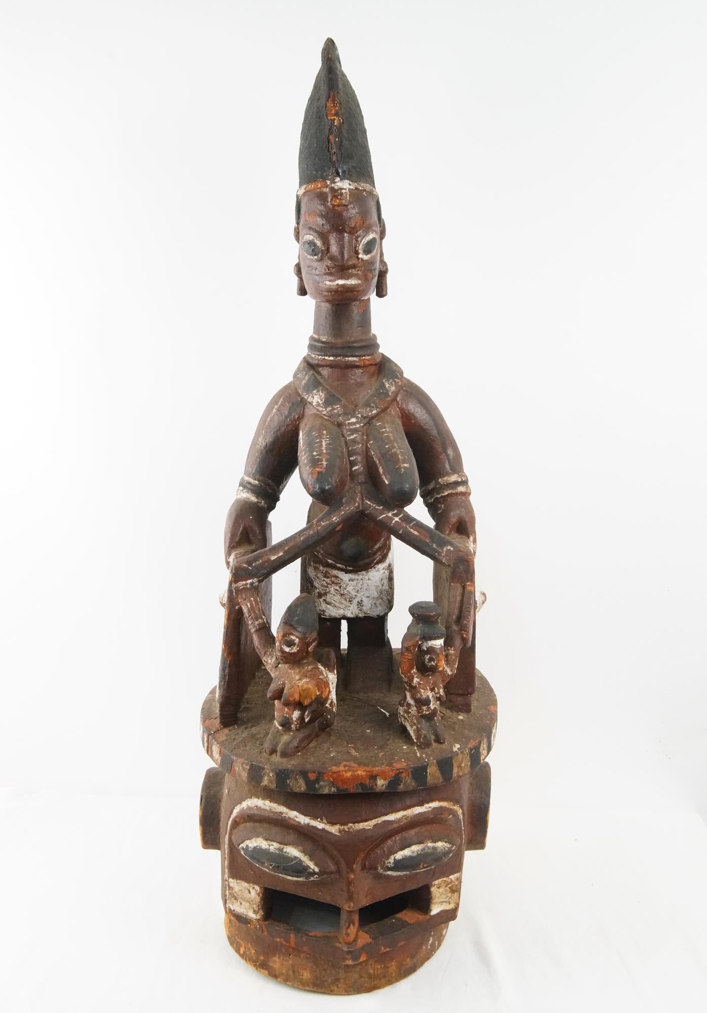 A Large Yoruba Female Processional Sculpture (1 of 11)