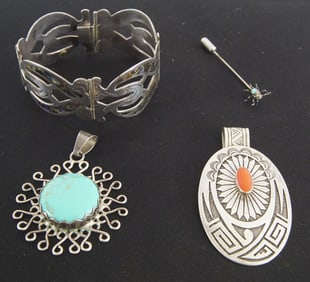 Collection of Latin & Native Silver Objects
