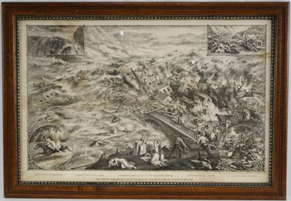 The Great Conemaugh Valley Disaster flood Etching