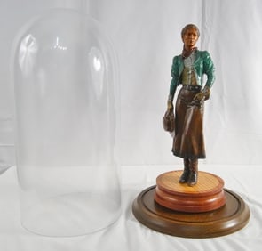Christopher Pardell Bronze Western Cowgirl