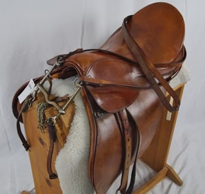 Polo Saddle & stand JA Barnsby & Sons England