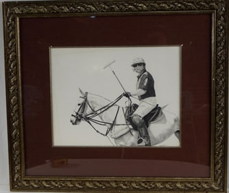 A signed Polo Portrait Framed