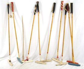 Collection of Vintage Equestrian Polo Mallets