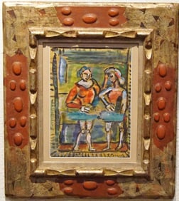George Rouault (1871-1958) Oil on Paper Painting
