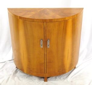 Demi-lune console cabinet by Baker Furniture