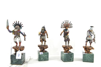 Four Pewter Sculptures by C.A. Pardell