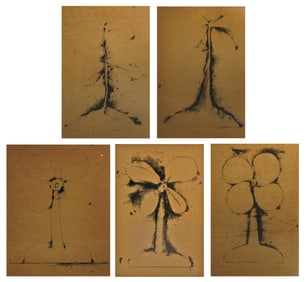 Jim Dine (1935-) The Plant Becomes a Fan #1 - 5