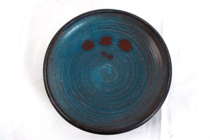 Otto Heino (2015-2009) Blue Glaze Plate