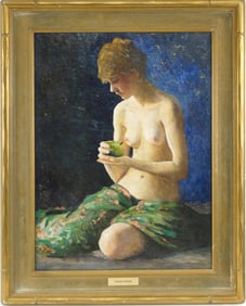 Attributed to Guy Rose Nude Oil on Canvas