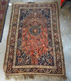 Shiraz Persian rug - over 100 years old