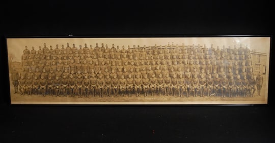 1919 Panoramic Photo of US Co. K 332th Infantry