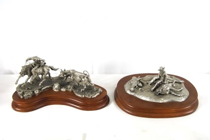Pewter sculptures by Donald Polland
