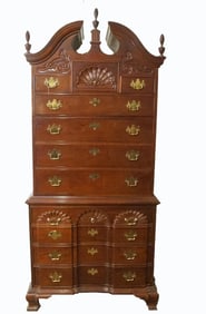 Thomasville Chippendale Block front Chest on Chest
