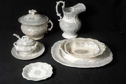 Fibre ware porcelain ironstone Tureen Pitcher+
