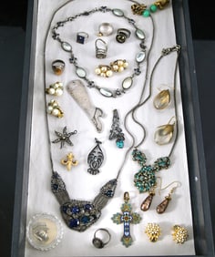 Antique and Vintage group jewelry - sterling ++