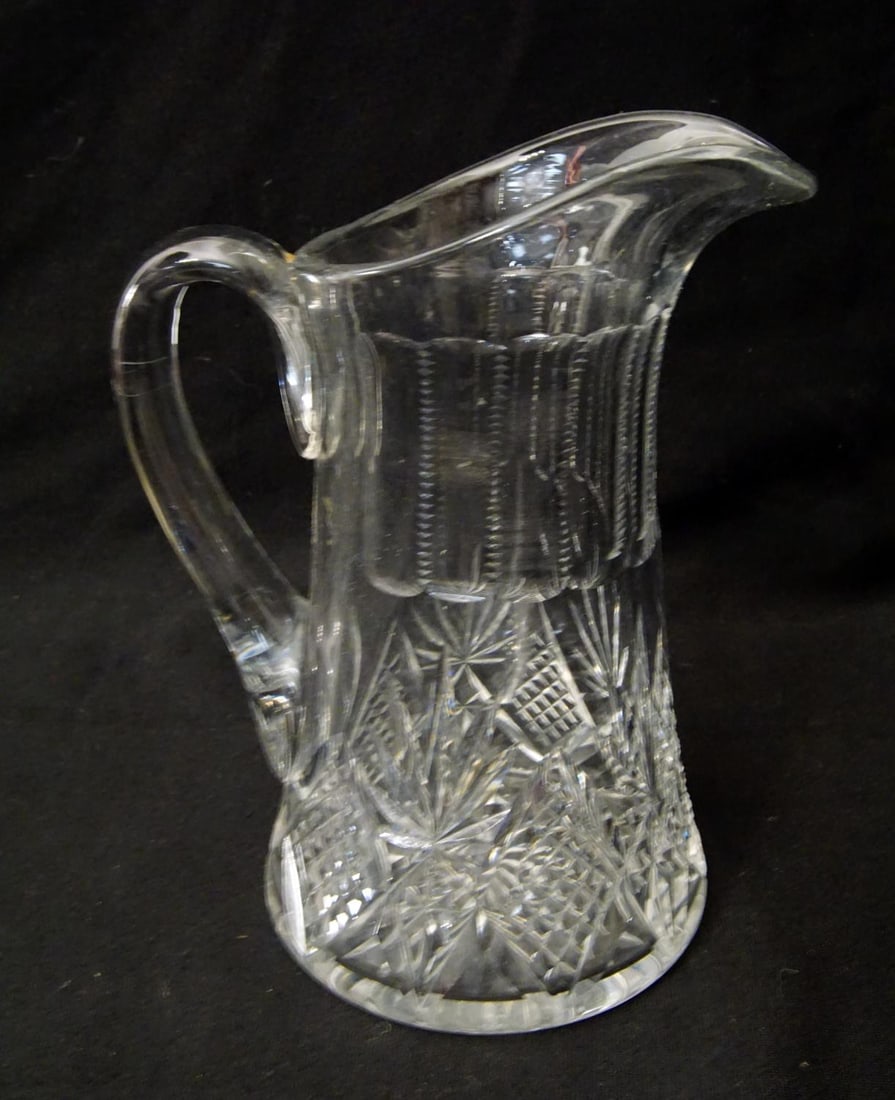 Antique Cut Glass Crystal Pitcher (1 of 3)
