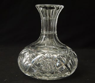 American Brilliant Cut Glass Water Pitcher
