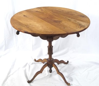 19th c. English Walnut Occasional Table
