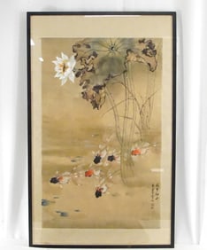 Regina Leong Calligraphy Painting on Silk