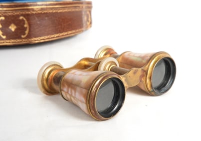 Pair of French Opera Glasses in Original case