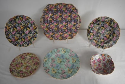 Chintz England dishes - 6 pcs
