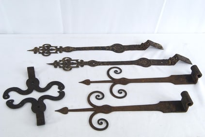 Spanish Colonial Iron Door Hinges