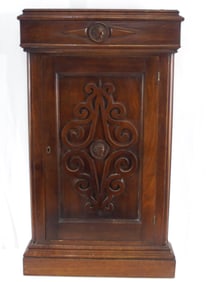Rare Victorian 19 cen. Mahogany wall cabinet