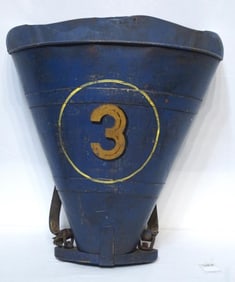 Antique tin harvest bin number 3 painted on it!